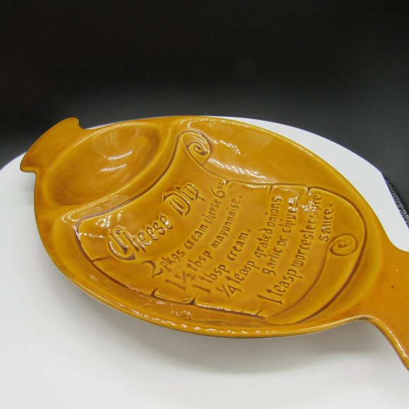 CALIFORNIA USA VINTAGE POTTERY. CHIP & DIP PLATTER. - Picture 5 of 6